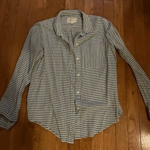 Current Elliot Long Sleeved Striped Shirt